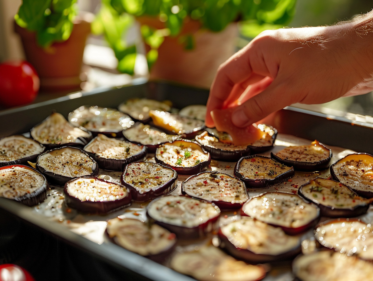 aubergines grillées