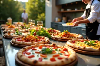 Buffet italien généreux pour événements festifs et conviviaux